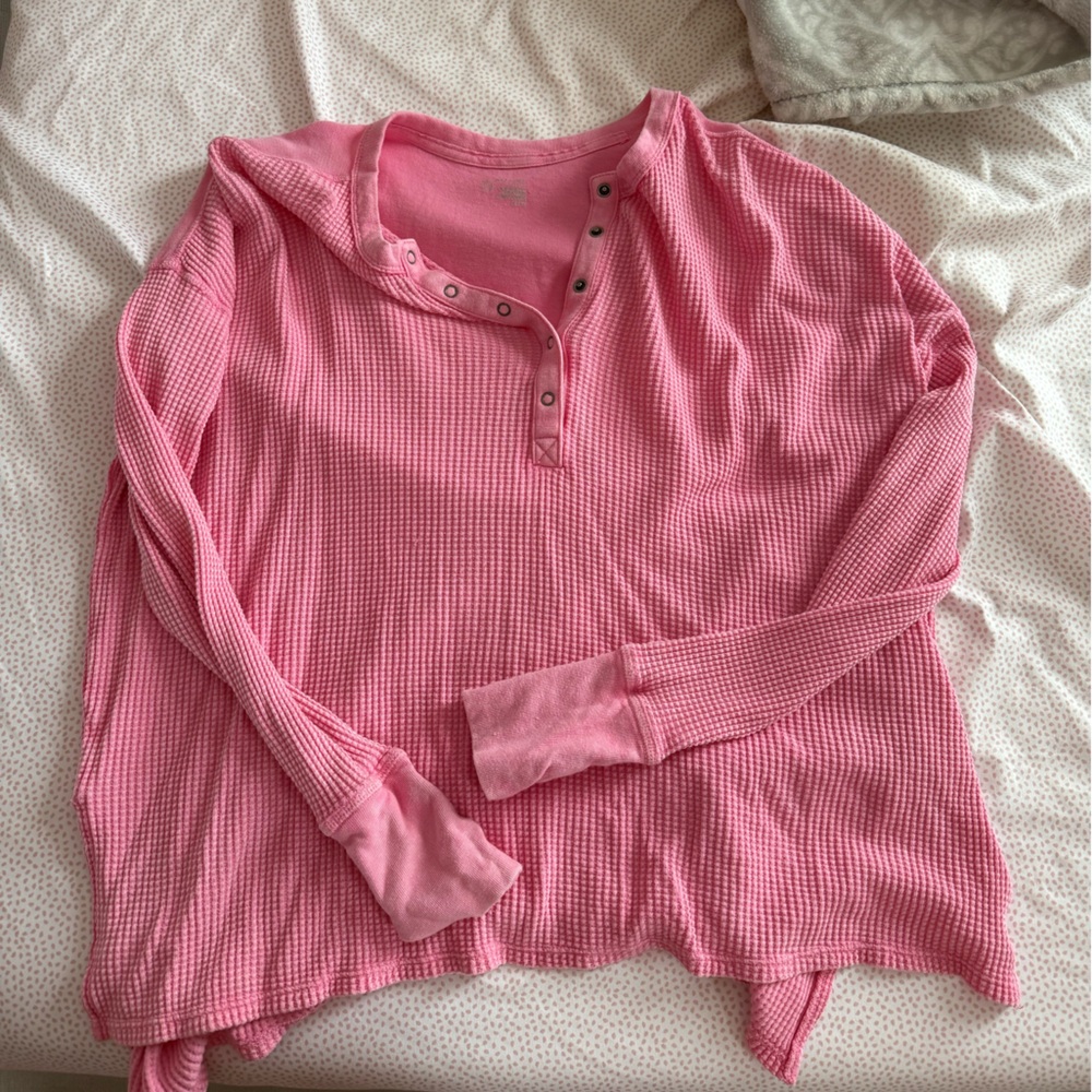 Aerie Pink Long Sleeve Top